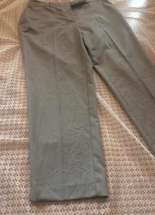 Стильные укороченные зауженные серые легкие брюки dorothy perkins3 фото