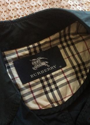 Шикарный стильный тренч плащ синего цвета burberry8 фото