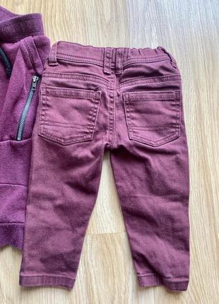 Детские джинсы детская одежда спортивные тёплые штаны детская одежда 9-12 мес primark denim&co3 фото
