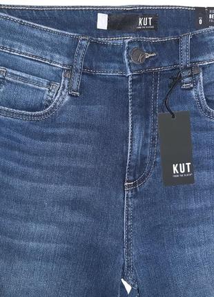 Трендовые джинсы широкие клеш высокая посадка kut размер 25-265 фото