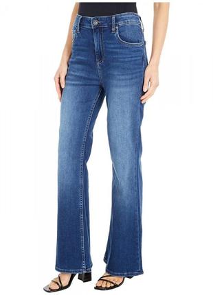 Трендовые джинсы широкие клеш высокая посадка kut размер 25-262 фото