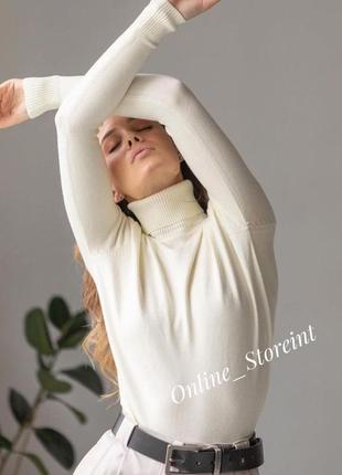 2822 молоко💖original!💖+size 👌базовий гольф водолазка мілано™milano zone