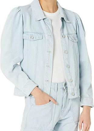 Актуальная куртка джинсовая пиджак джинсовка kendall kylie размер s и l1 фото