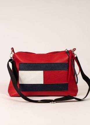 Женская красная спортивная сумочка, жіноча червона сумка спортивна