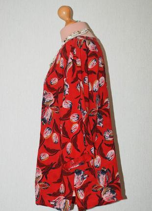 Италия батал  блуза блузка летучая бышь кимоно хлопковая льняная свободная2 фото