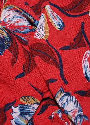 Италия батал  блуза блузка летучая бышь кимоно хлопковая льняная свободная8 фото