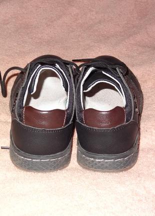 Черные туфли для мальчика4 фото