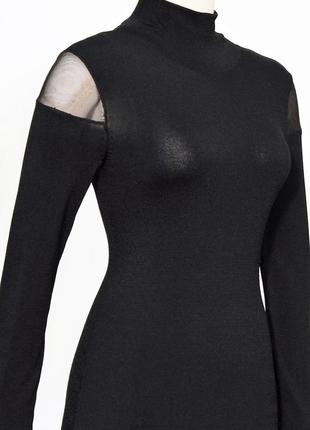 Платье трикотажное ralph lauren с прозрачными вставками по плечам l -50р6 фото