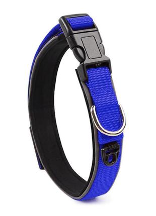 Ошейник для собак taotaopets 181-2019 blue l двухслойный нейлоновый