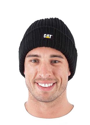 Шапка caterpillar rib watch beanie black