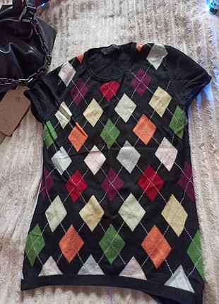 Жилетка жилет ромб теплая