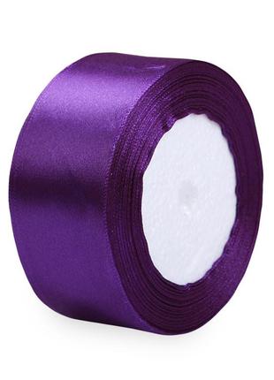 Стрічка декоративна lesko purple 4 см для пакування подарунків