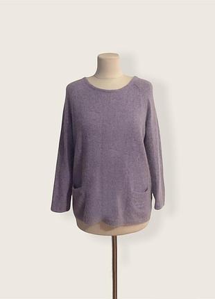 Лавандовий джемпер ангора vintage superdry