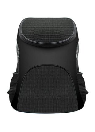 Рюкзак-переноска lesko sy210815 black m сумка для котів і собак
