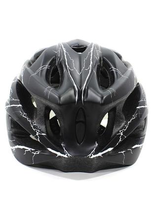 Шлем велосипедный helmet 258 black + white защитный велошлем аксессуар для велосипедистов катания5 фото