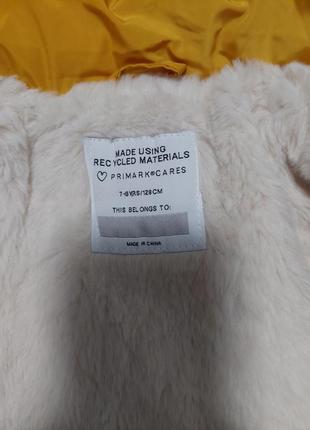 Тепла зимова куртка - парка primark, розмір 128.5 фото