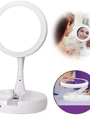 Зеркало для макияжа my fold jin ge jg-988 с подсветкой