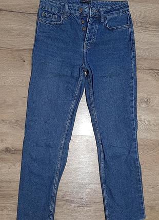 Джинси мом темно-сині