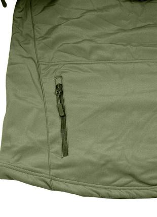 Тактическая куртка soft shell lesko a001 green 2xl армейская военная6 фото