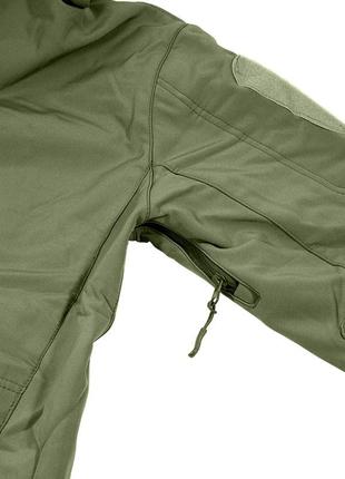 Тактическая куртка soft shell lesko a001 green 2xl армейская военная3 фото