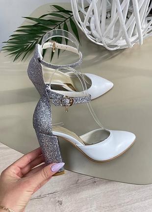 Босоніжки з глитером olimpia 🏔️ шкіра натуральна 35-41р