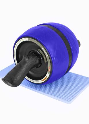 Колесо dobetters dbt-jf055 blue для м'язів преса широке з поворотним механізмом