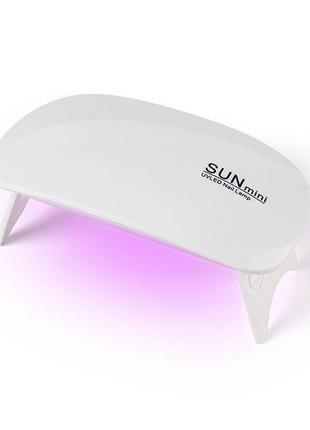 Лампа для маникюра lidan sun mini-2 white уф сушки ногтей лака