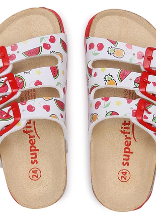 Фірмові анатомічні шльопанці на дівчинку superfit 33 розмір