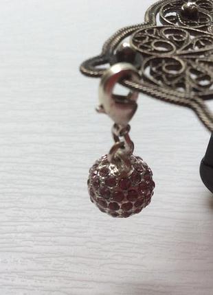 Подвеска шар "маленький" c кристаллами swarovski pilgrim (дания)