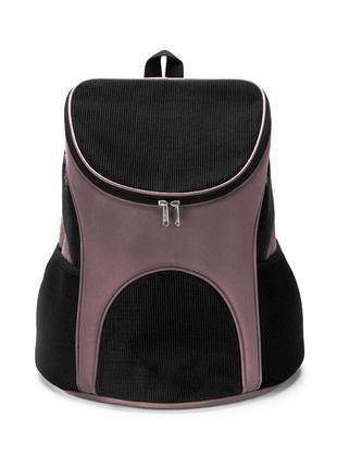 Рюкзак-переноска lesko sy210815 brown m сумка для котів і собак