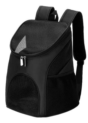 Рюкзак-переноска lesko sy210815 black l сумка для кошек и собак2 фото