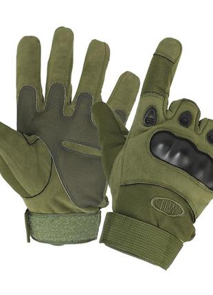 Перчатки тактические oklai 705 green l полнопалые с защитными вставками