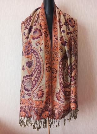 Шикарный палантин шарф 100% пашмина pashmina