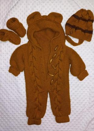 Вязаный комбинезон