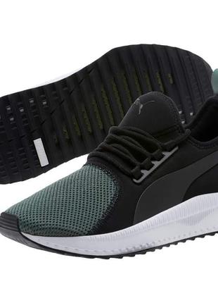 Кроссовки мужские puma tsugi apex 366900 02 (черный с хаки, текстиль, повседневные, спортивные, бенд пума)2 фото