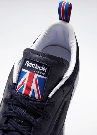 Кросівки-кеди чоловічі reebok club c 85 fw7799 (темно-синій, шкіряні, повсякденні, ретро стиль, бренд рібок)8 фото