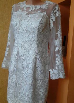 Выпускное , свадебное платье2 фото