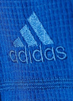 Толстовка спортивная мужская adidas ts 37.5 ho fl j ai2072 (синяя, на молнии, для тренировок, логотип адидас)5 фото