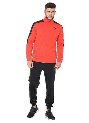 Костюм спортивный мужской puma classic tricot cl 594840 42 (красный, полиэстер, для тренировок, логотип пума)