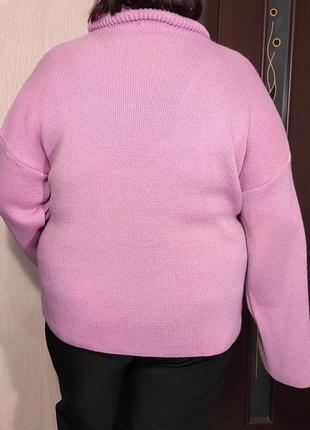 Женская кофта свитер оверсайз р.54-56 i saw it first с высоким воротником2 фото