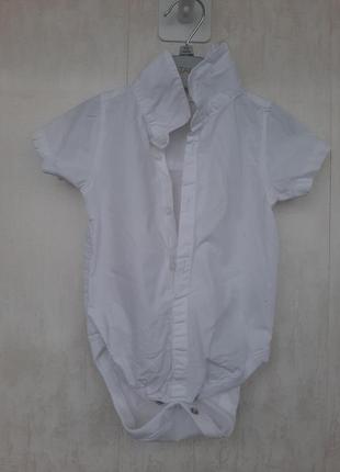 Хлопковый боди-рубашка