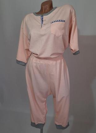 Dutchblue textiles річний бавовняний кигуруми комбінезон жіночий l 48 рожевий бавовна5 фото
