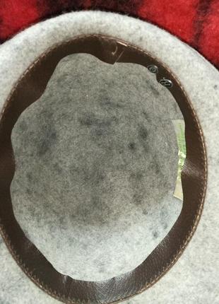 Шляпа тирольская охотничья фетровая винтажная