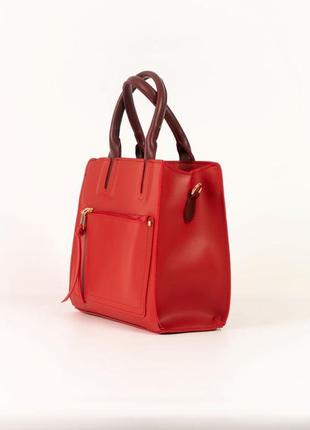 Сумка жіноча червона, жіноча сумочка червона4 фото