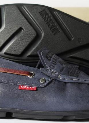 Levis мокасини! натуральна шкіра туфлі найзручніші туфлі levi strauss islands 90-03 лівис сині