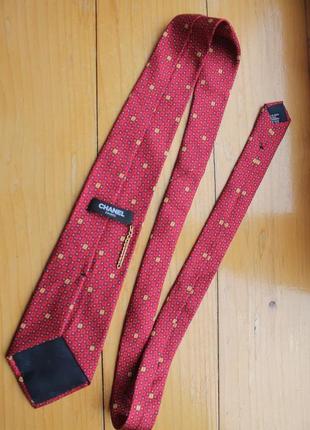 Шелковй галстук краватка chanel