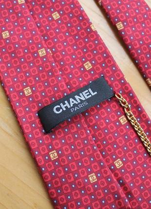Шелковй краватка краватка chanel3 фото