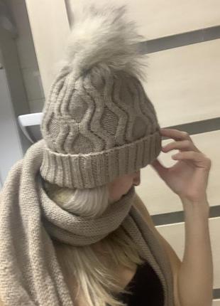 Комплект  шарф шапка италия3 фото