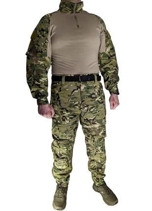 Костюм тактический lesko a751 camouflage xxl (38 р) камуфляжный комплект для мужчин с длинным рукавом милитари1 фото