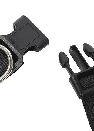 Ошейник для собак taotaopets 181-2019 black s двухслойный нейлоновый2 фото